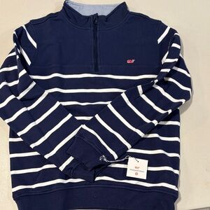 Vineyard Vines Kids Navy and White Striped Sweatshirt